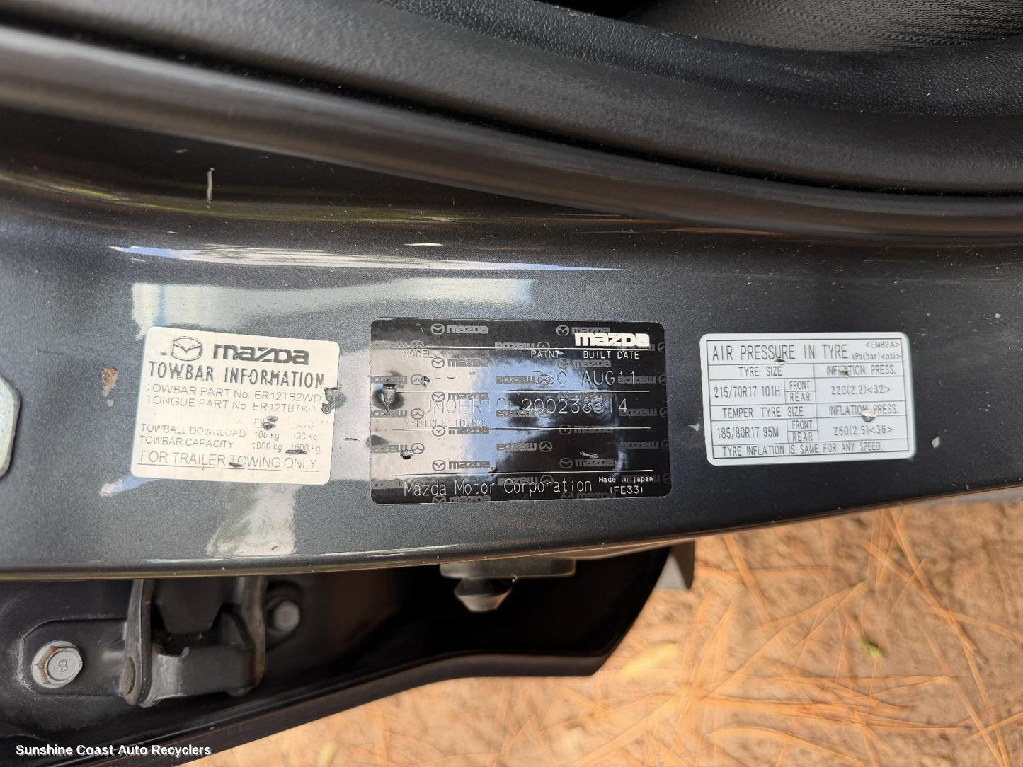 2009-2012 Mazda Cx7 Towbar