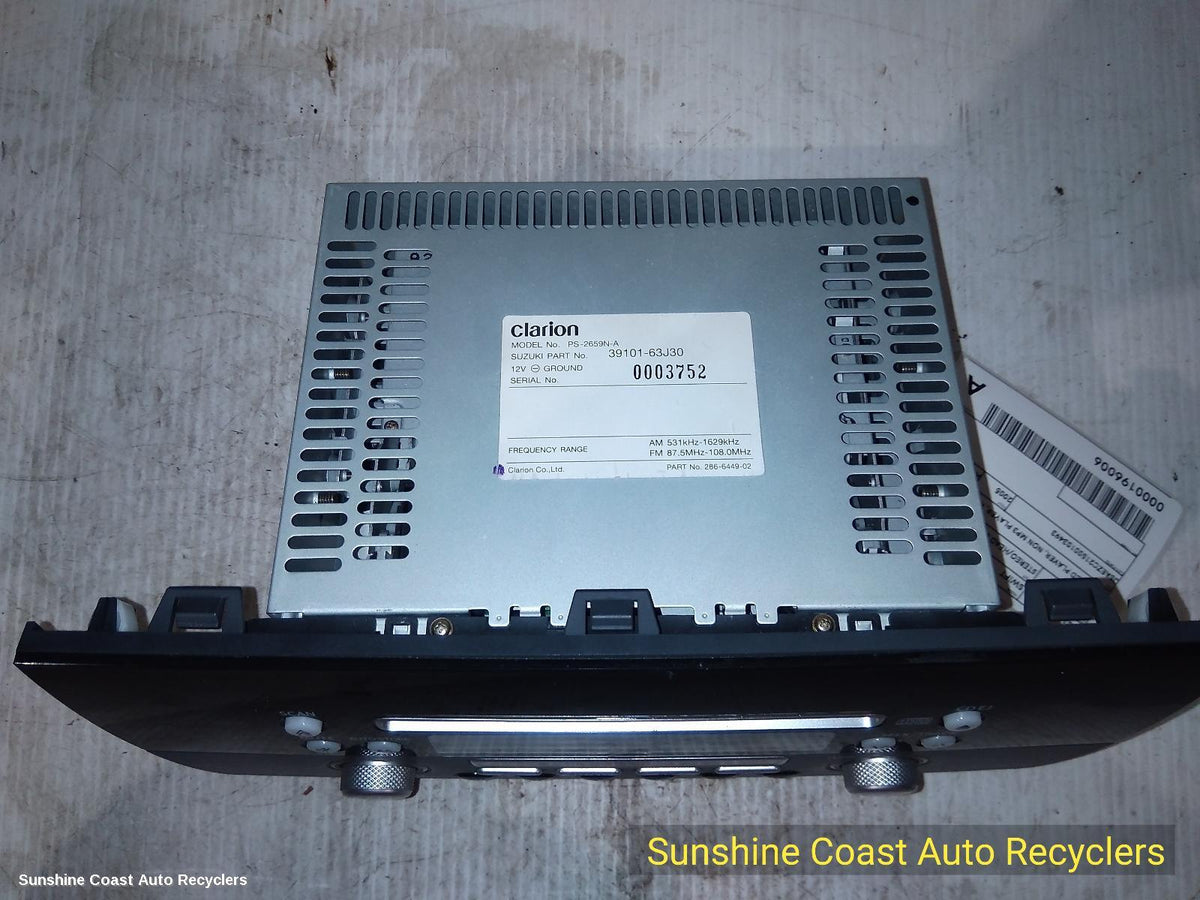 2004-2011 Suzuki Swift Radio Cd Dvd Sat Tv