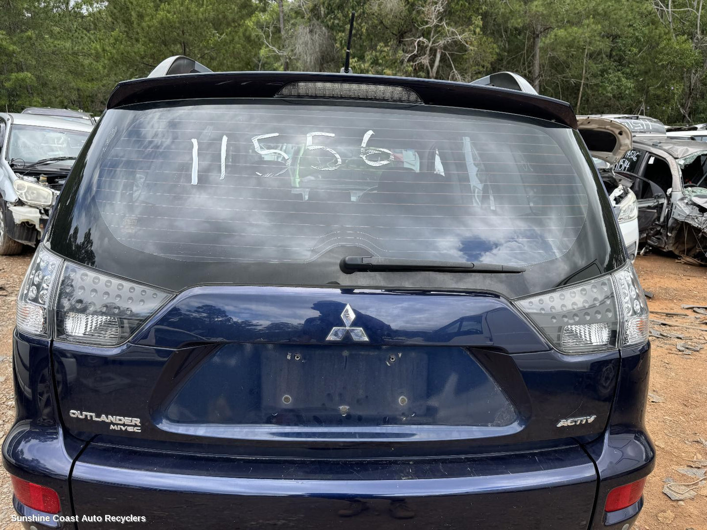 2012 Mitsubishi Outlander Rear Spoiler