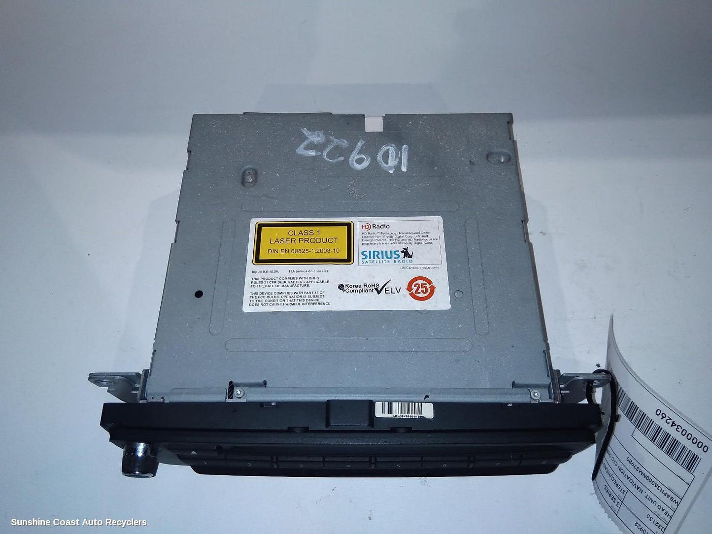 2010 Bmw 3 Series Radio Cd Dvd Sat Tv