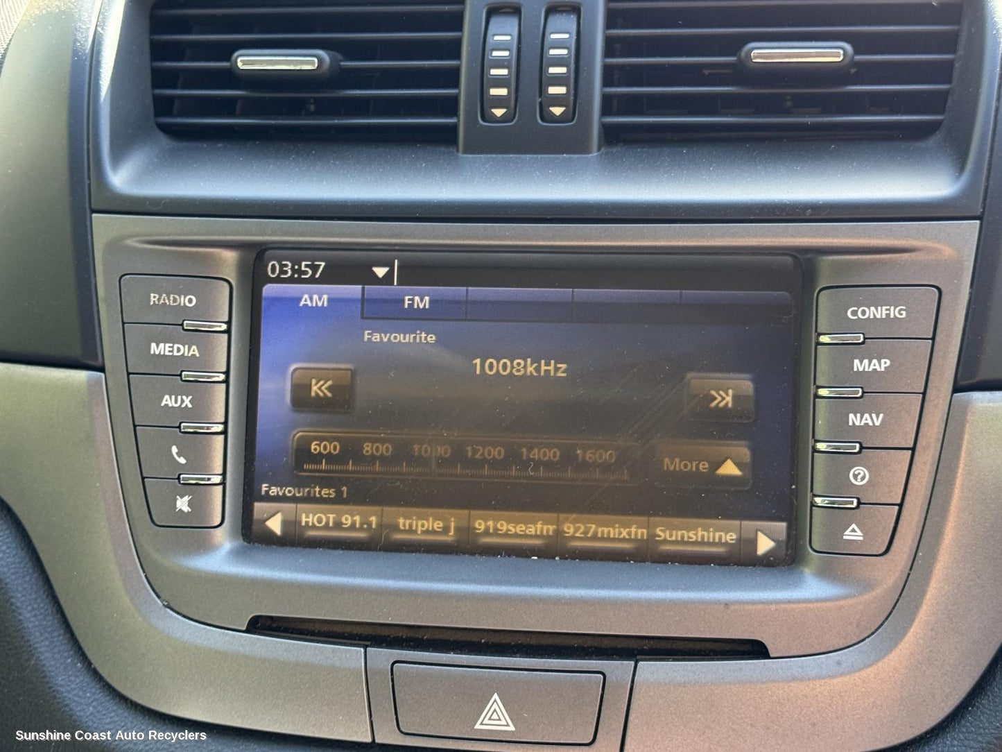 2011 Holden Commodore Radio Cd Dvd Sat Tv