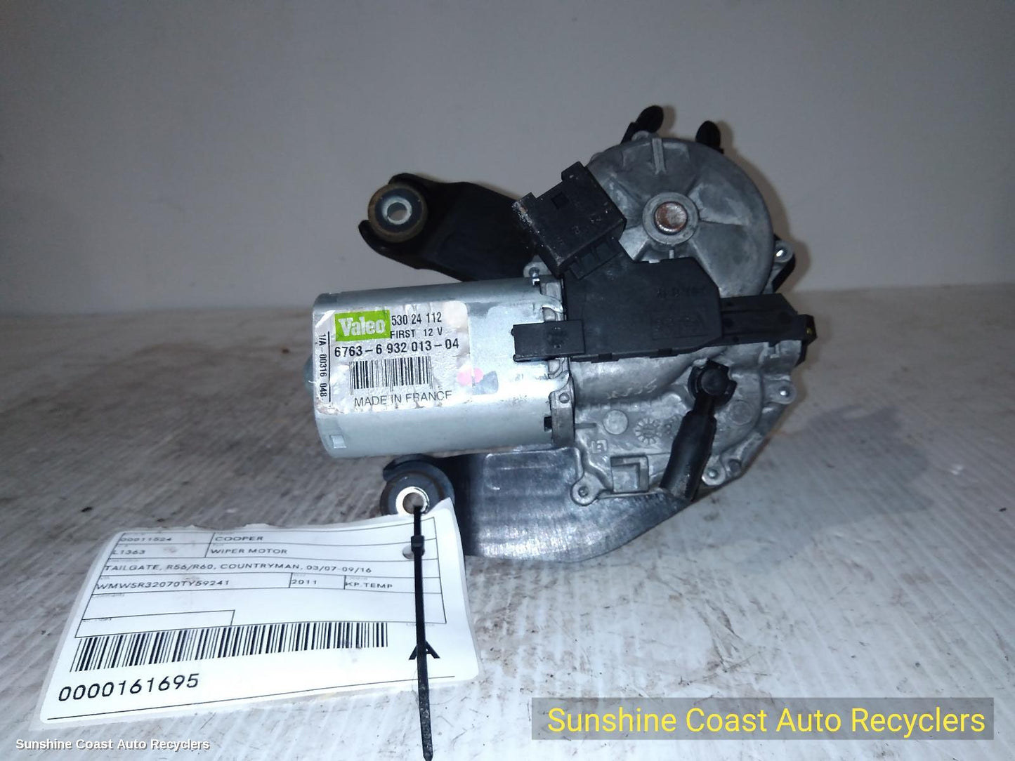 2011 Mini Cooper Wiper Motor