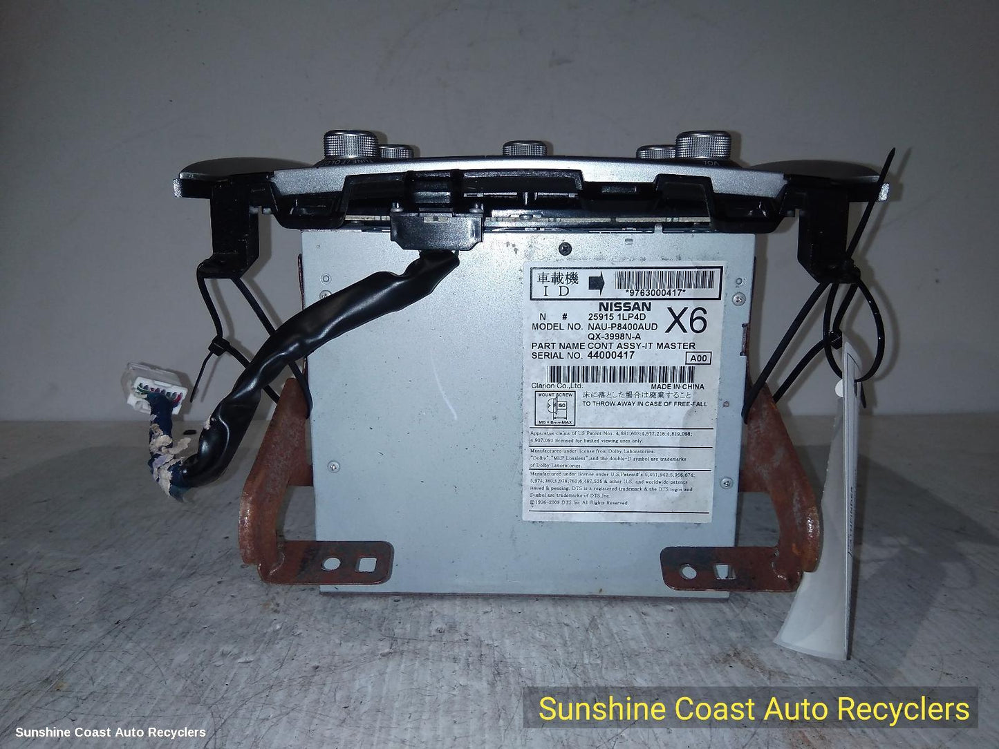 2014 Nissan Pathfinder Radio Cd Dvd Sat Tv