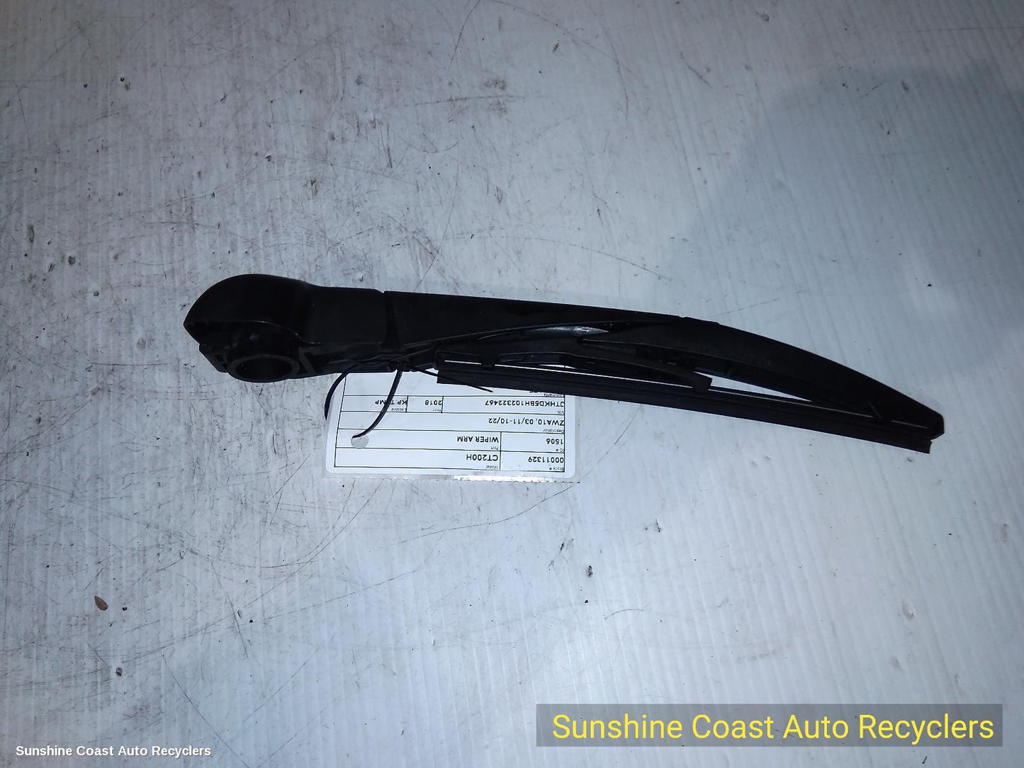 2018 Lexus Ct200h Wiper Arm