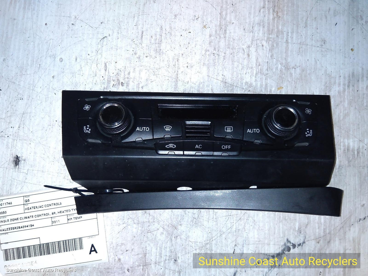 2011 Audi Q5 Heater Ac Controls