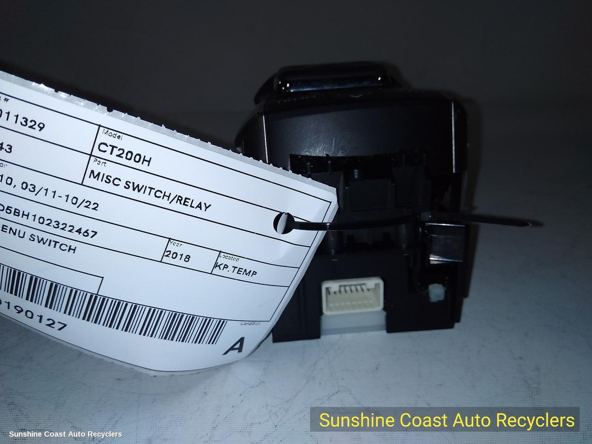 2011-2022 Lexus Ct200h Misc Switch Relay