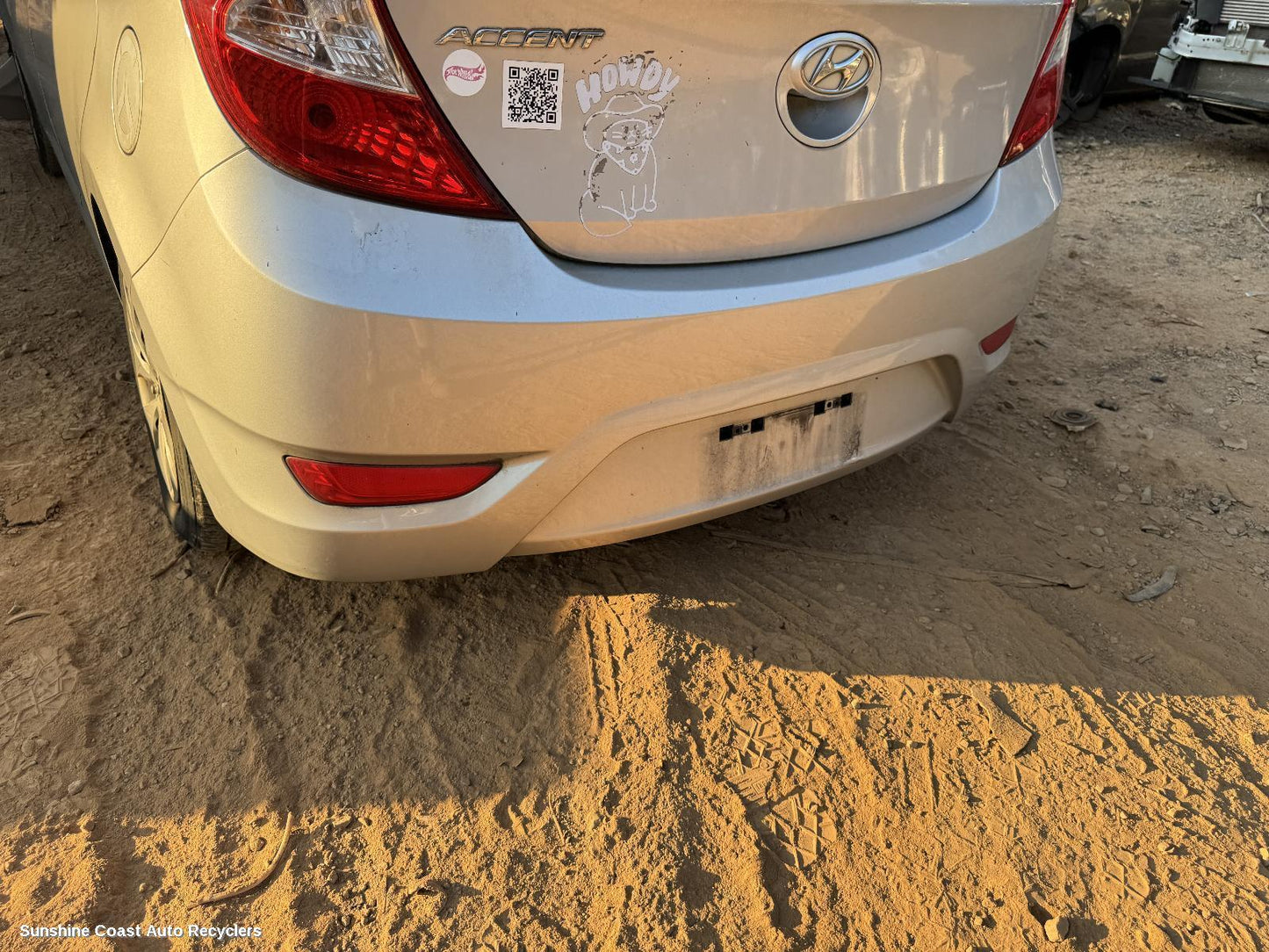 2014 Hyundai Accent Rear Bumper