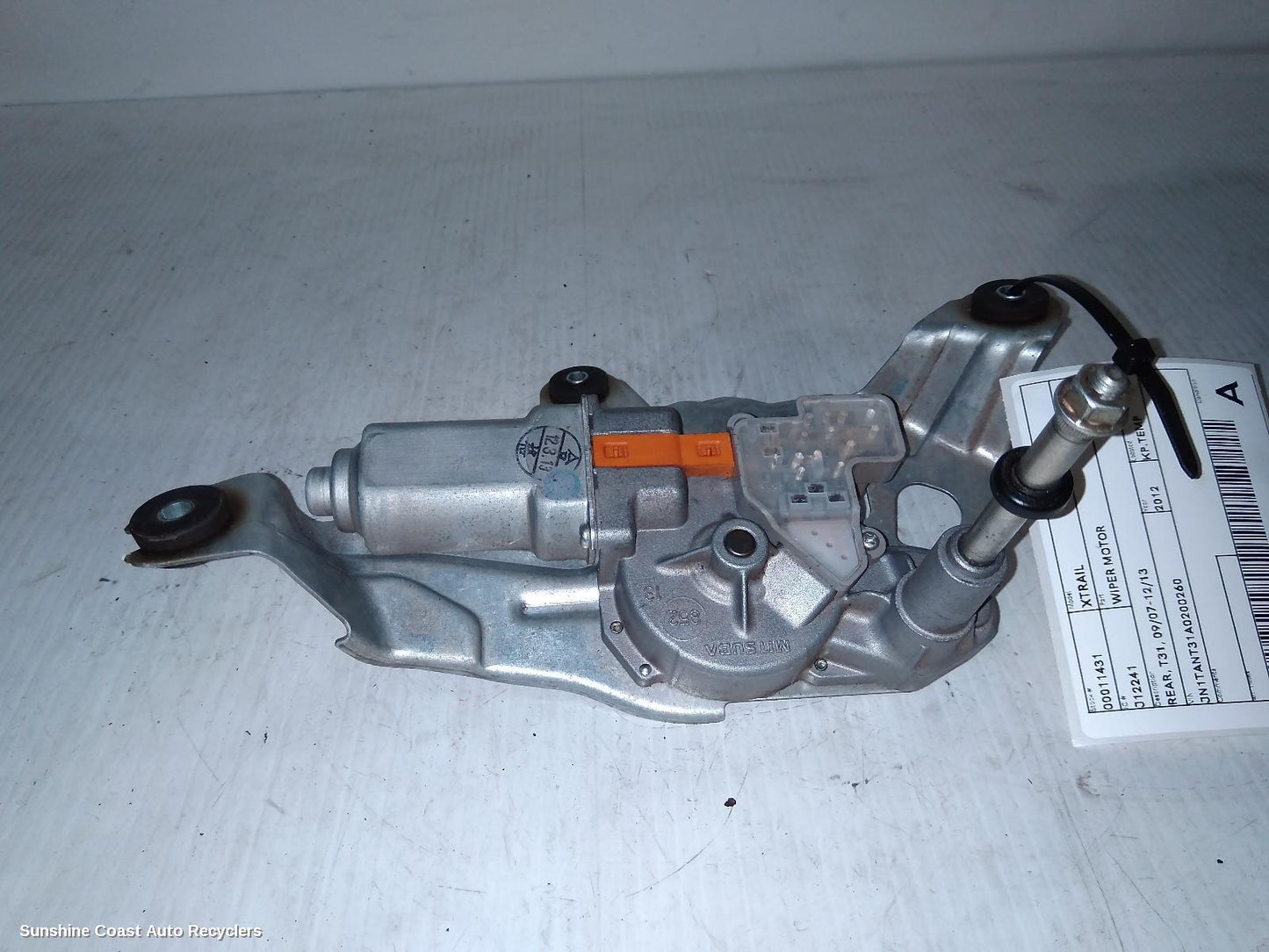 2012 Nissan Xtrail Wiper Motor