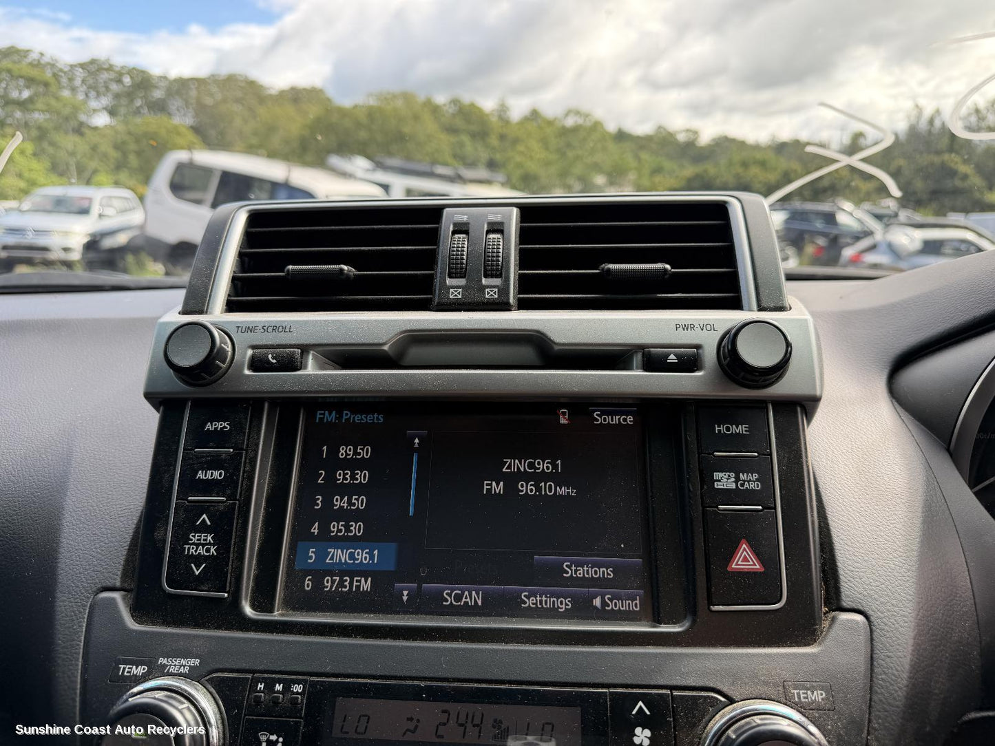 2013-2017 Toyota Prado Radio Cd Dvd Sat Tv