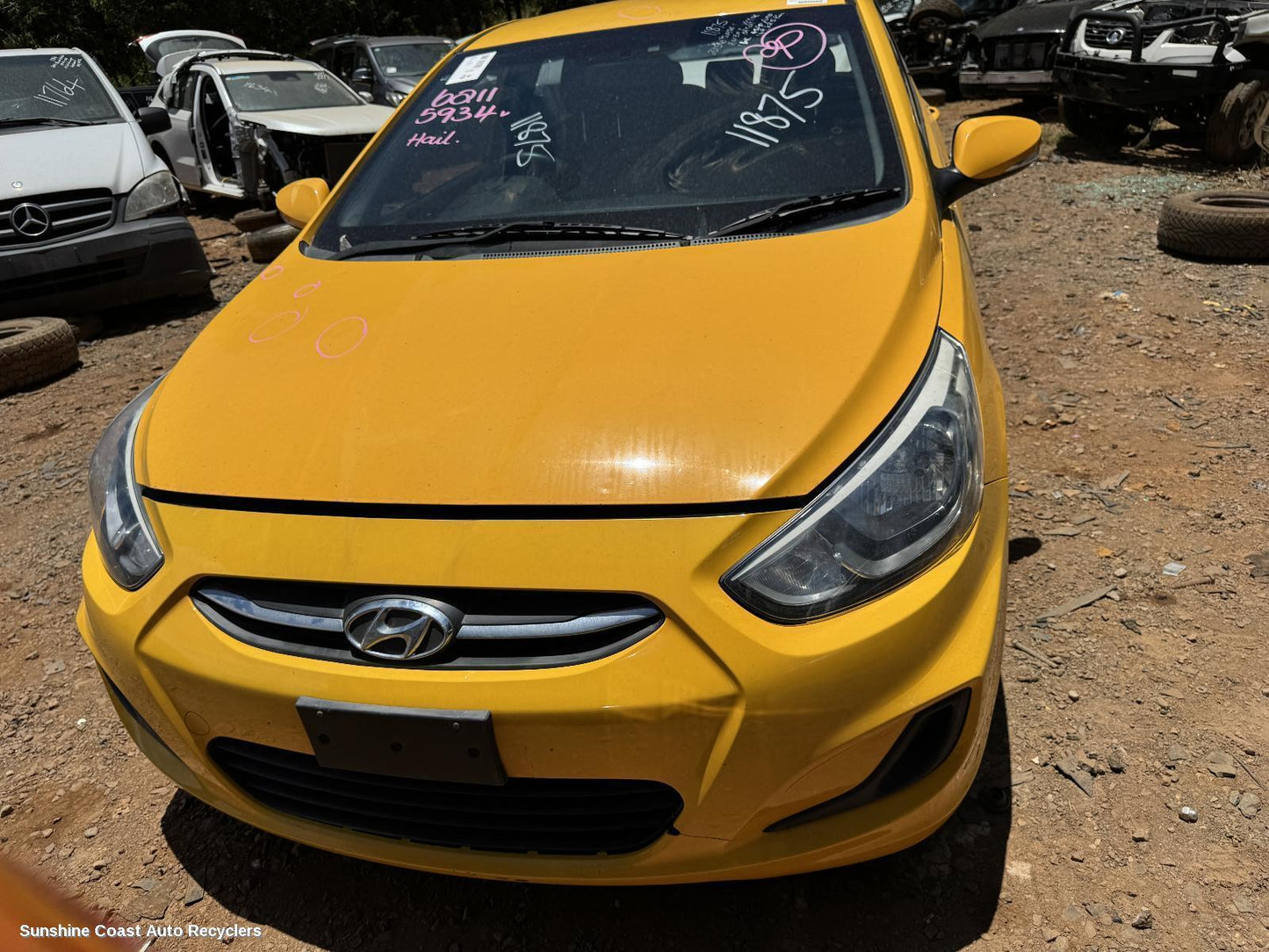 2011-2019 Hyundai Accent Right Rear Door Window