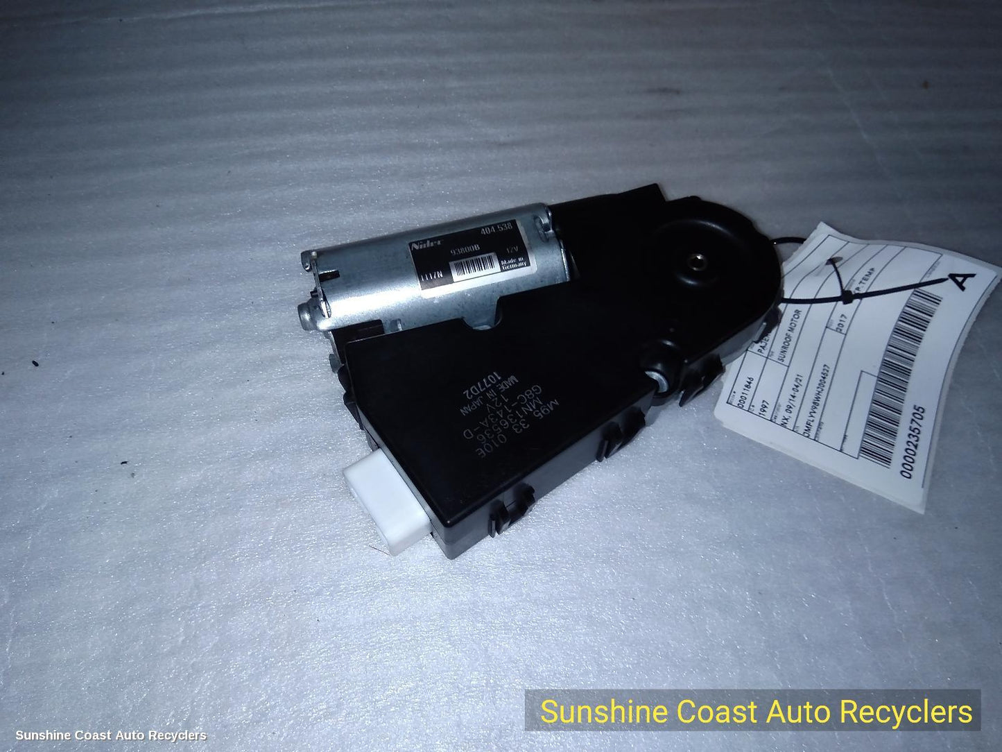 2017 Mitsubishi Pajero Sunroof Motor