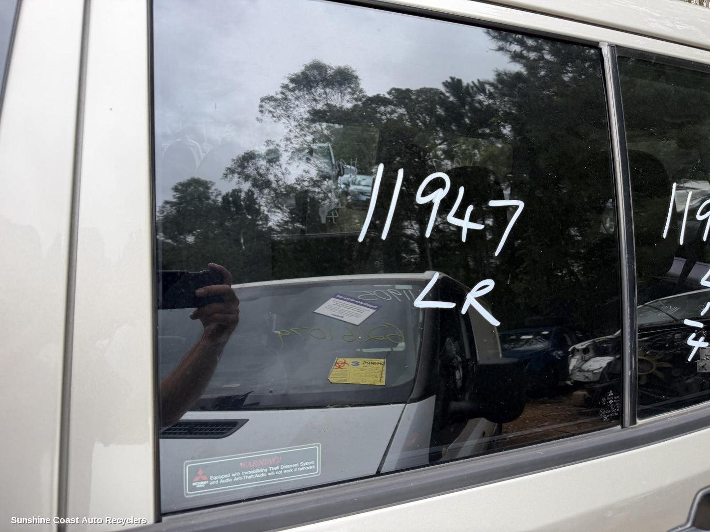 2000-2006 Mitsubishi Pajero Left Rear Door Window