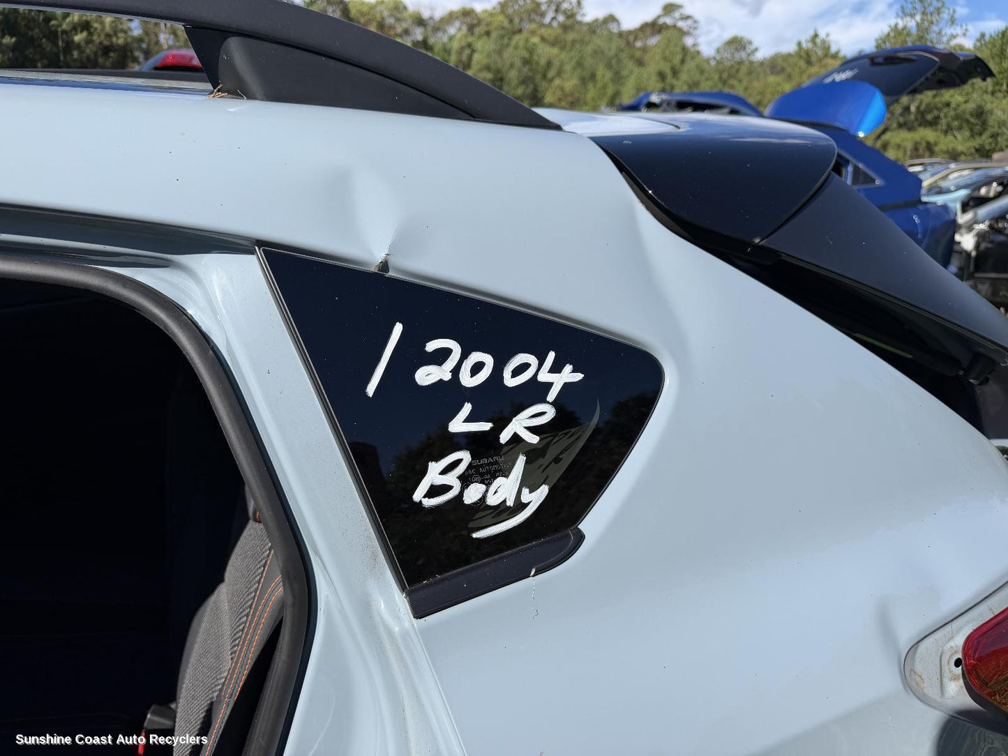 2017-2023 Subaru Xv Left Rear Side Glass
