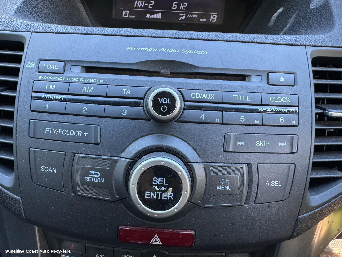 2013 Honda Accord Radio Cd Dvd Sat Tv
