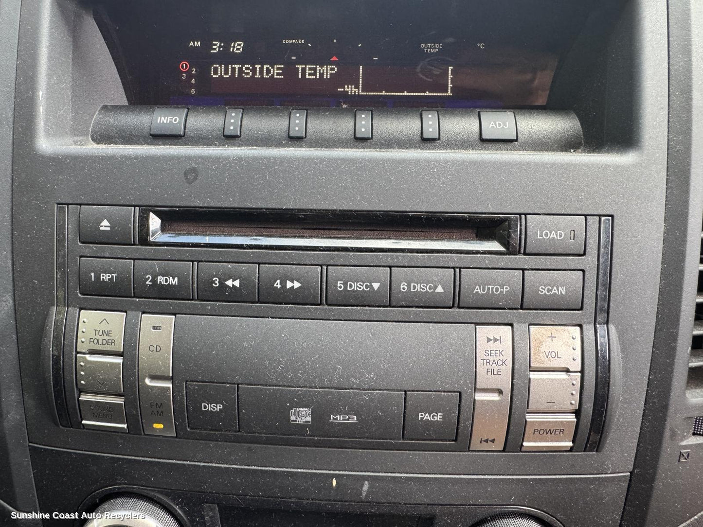 2009 Mitsubishi Pajero Radio Cd Dvd Sat Tv