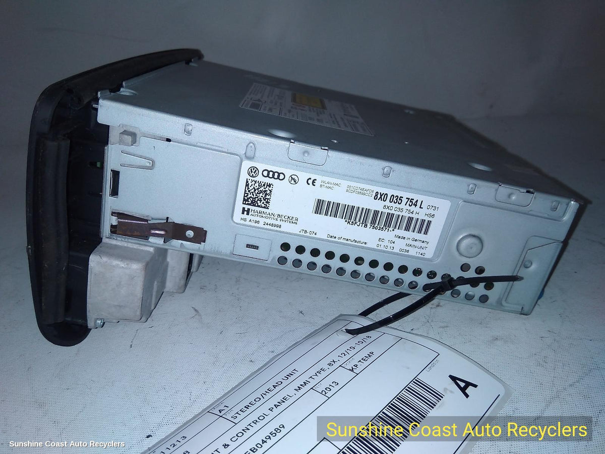 2010-2018 Audi A1 Radio Cd Dvd Sat Tv