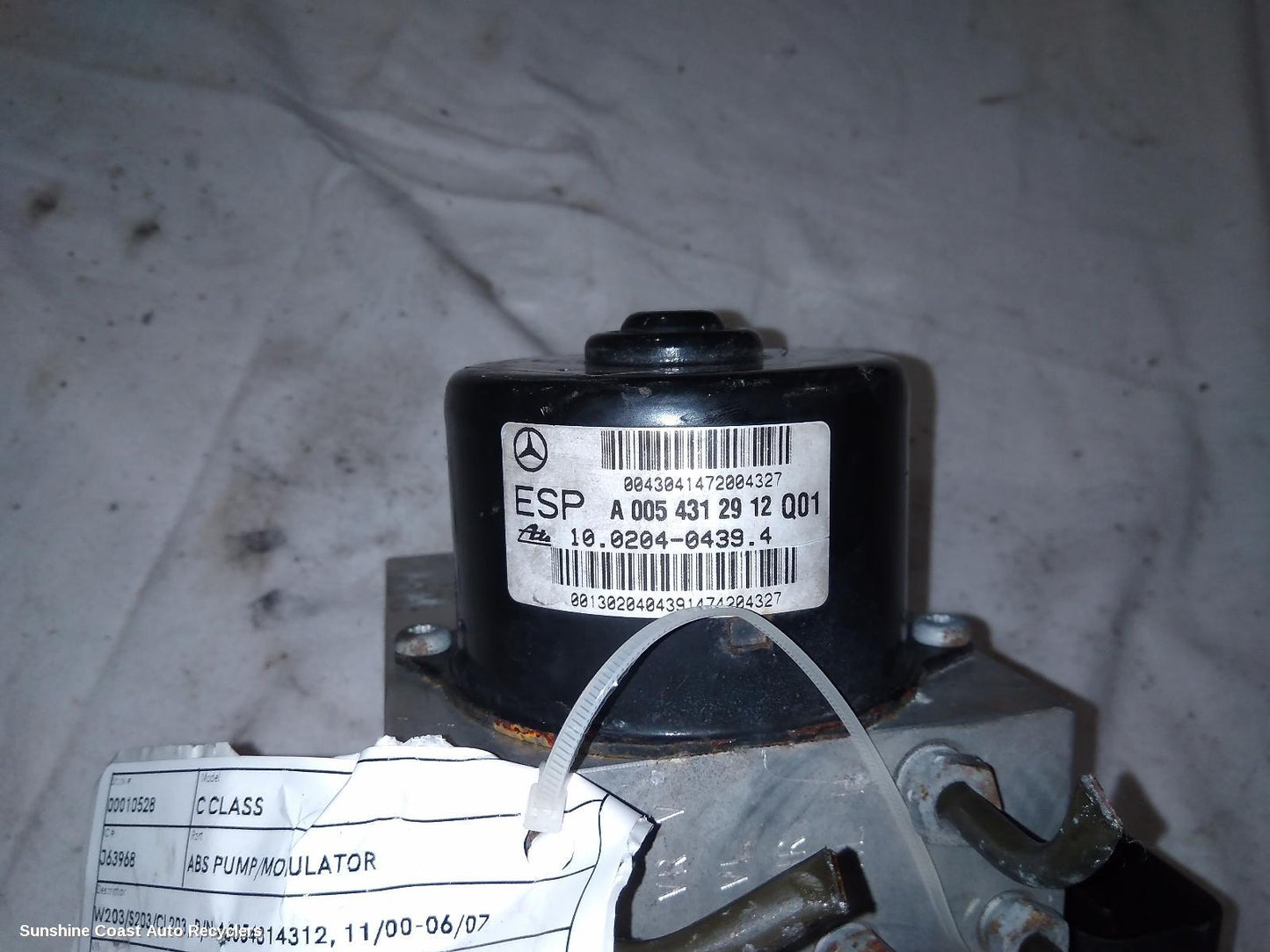 2004 Mercedes C Class Abs Pump Modulator