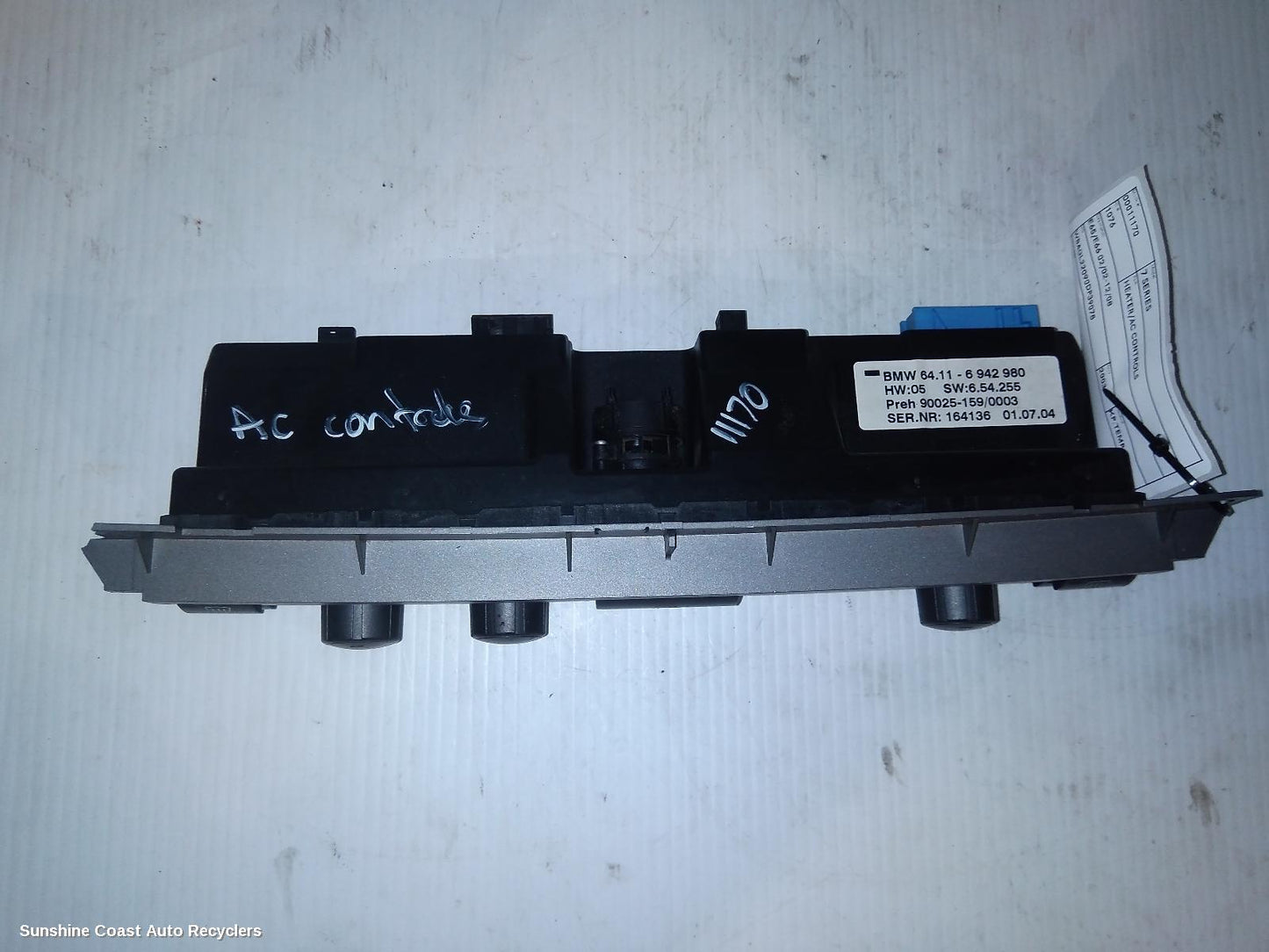 2003 Bmw 7 Series Heater Ac Controls