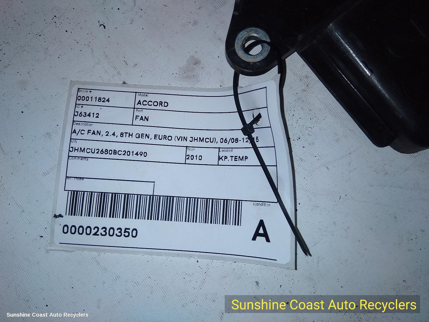 2008-2015 Honda Accord Fan