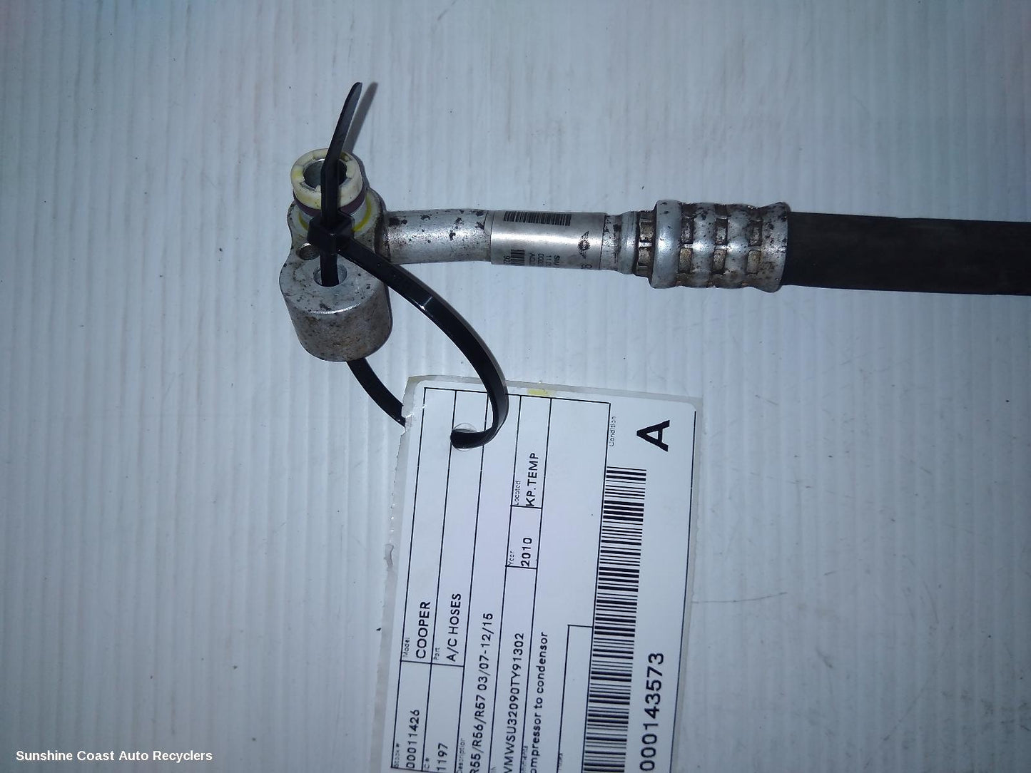 2010 Mini Cooper A C Hoses
