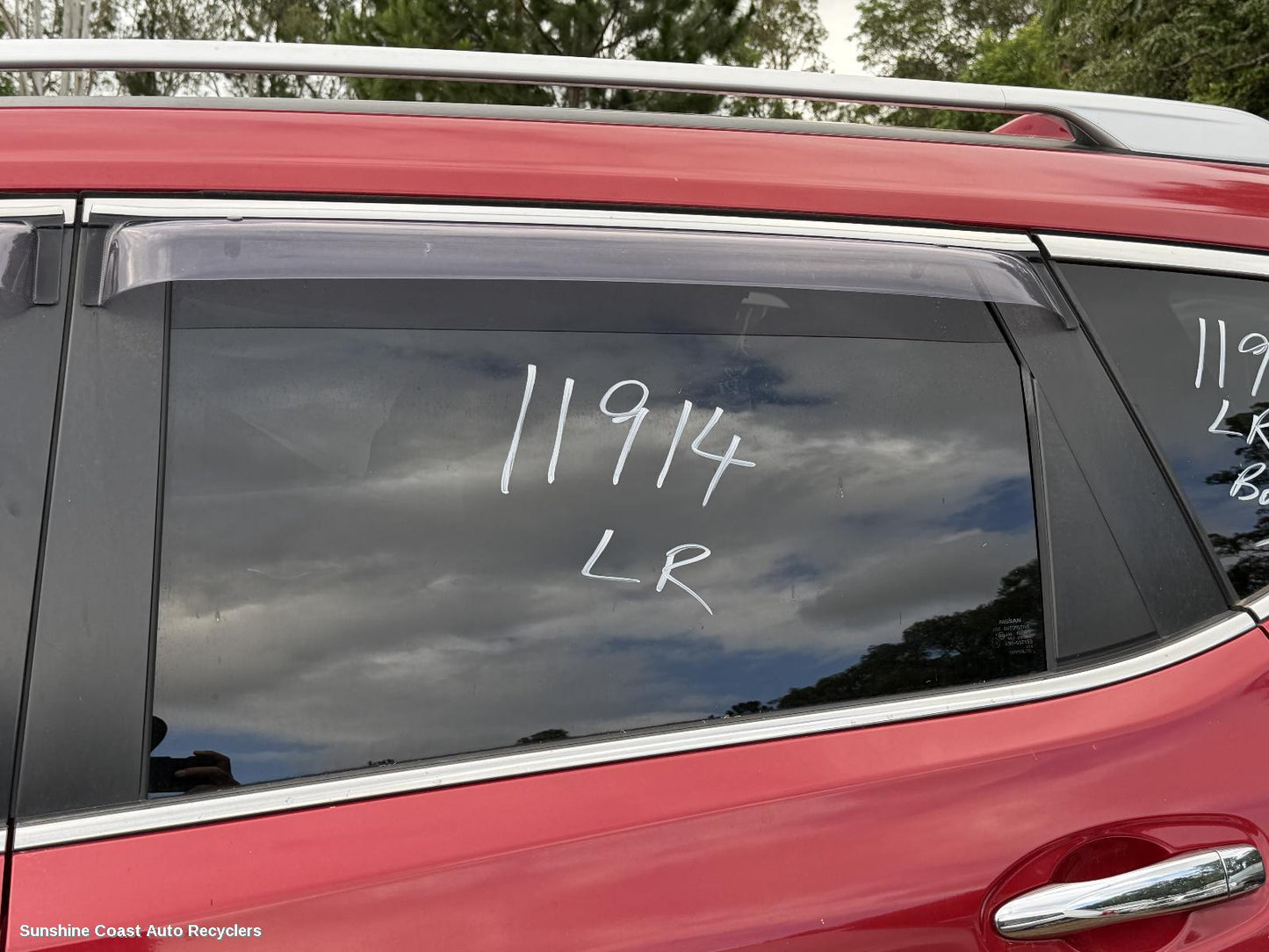 2019 Nissan Xtrail Left Rear Door Window