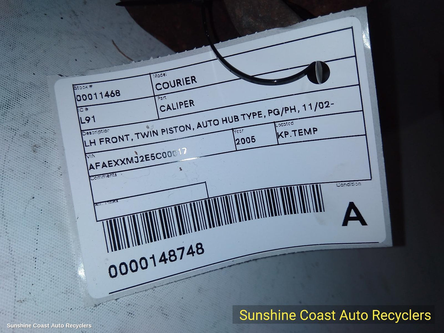 2005 Ford Courier Caliper