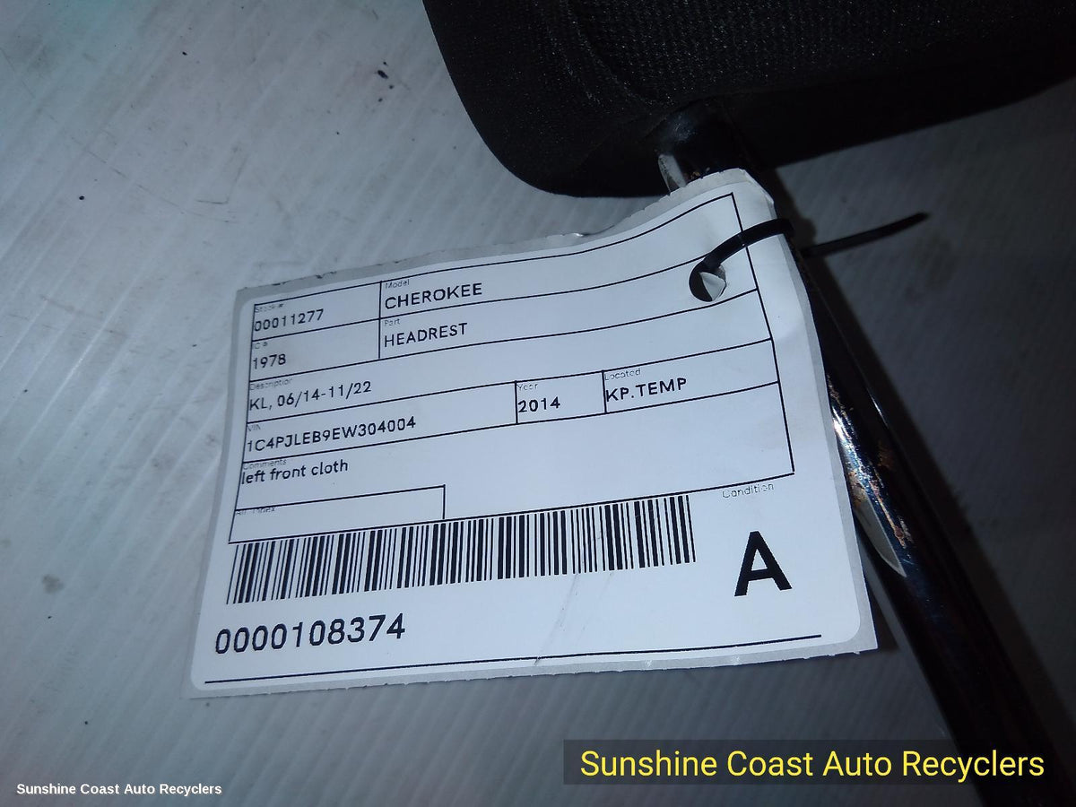 2014-2019 Jeep Cherokee Headrest