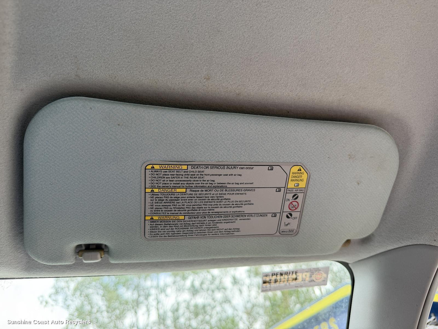 2006-2009 Mitsubishi Triton Sunvisor