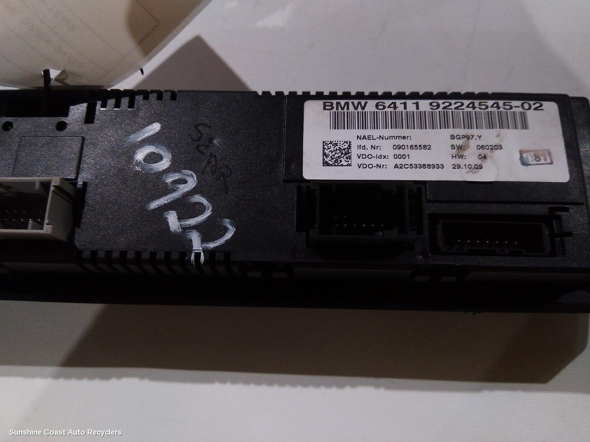 2009-2013 Bmw 3 Series Heater Ac Controls