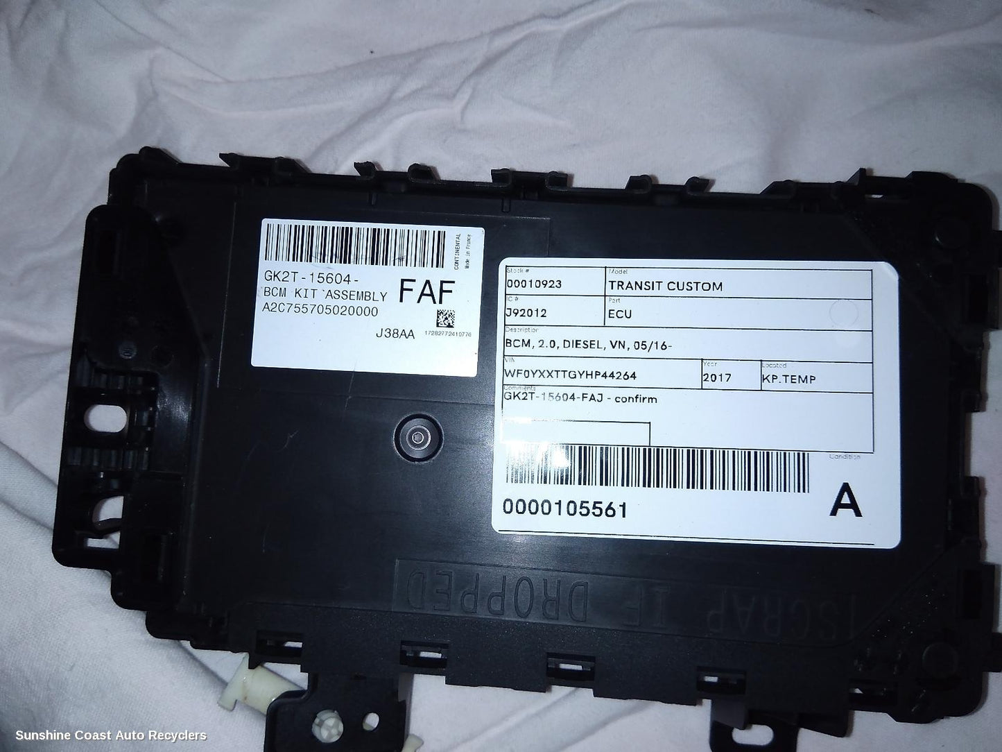 2017 Ford Transit Custom Ecu