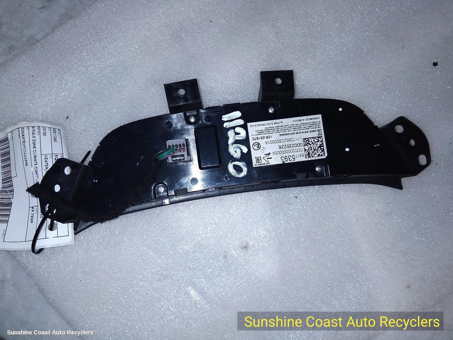 2017-2020 Holden Equinox Heater Ac Controls