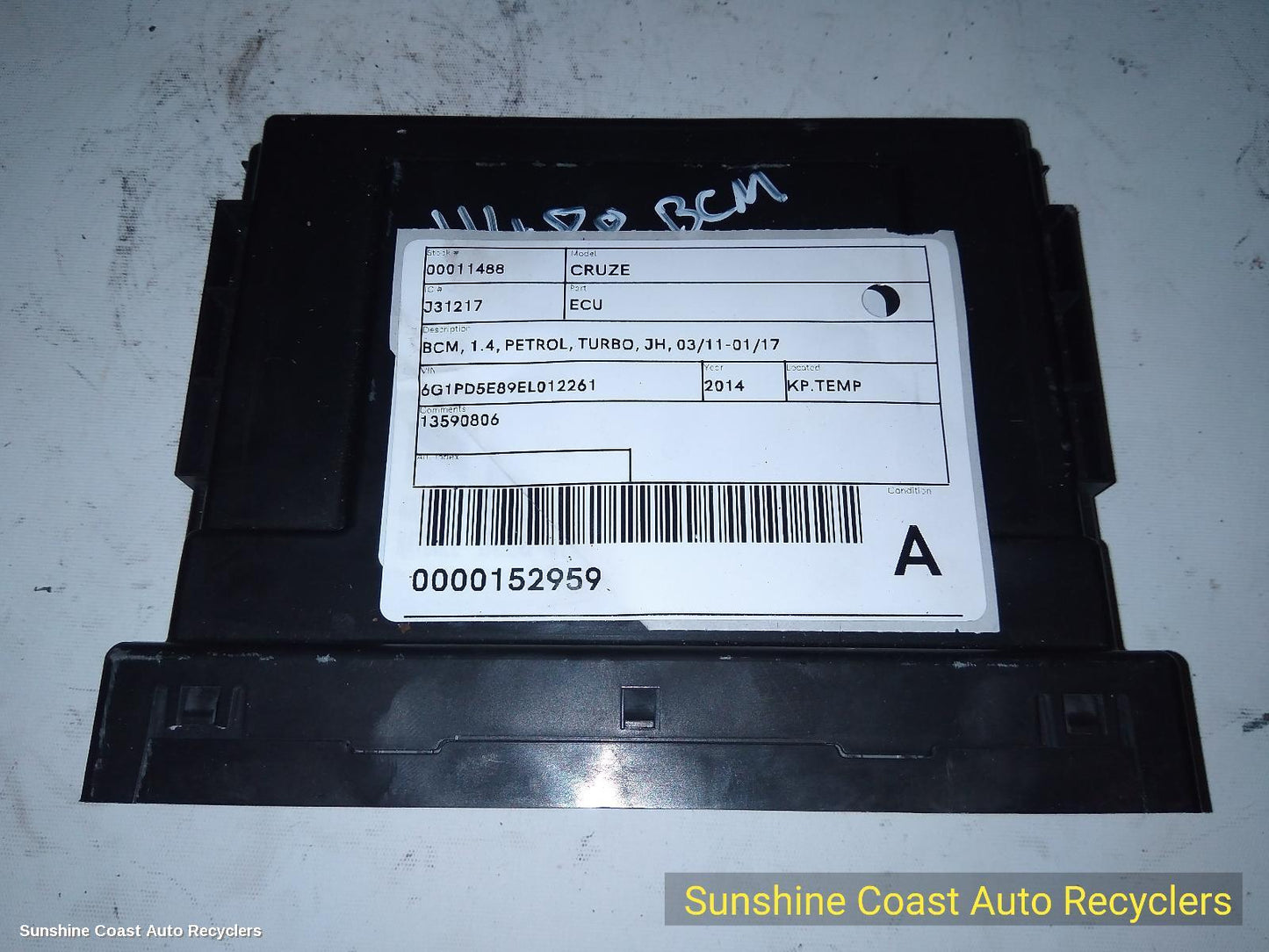 2011-2017 Holden Cruze Ecu