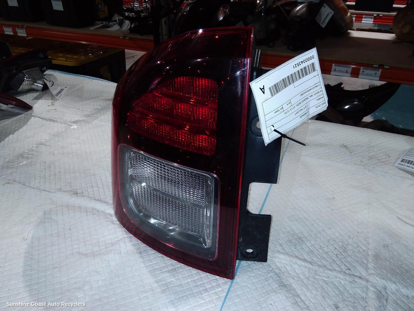 2014 Jeep Compass Left Taillight