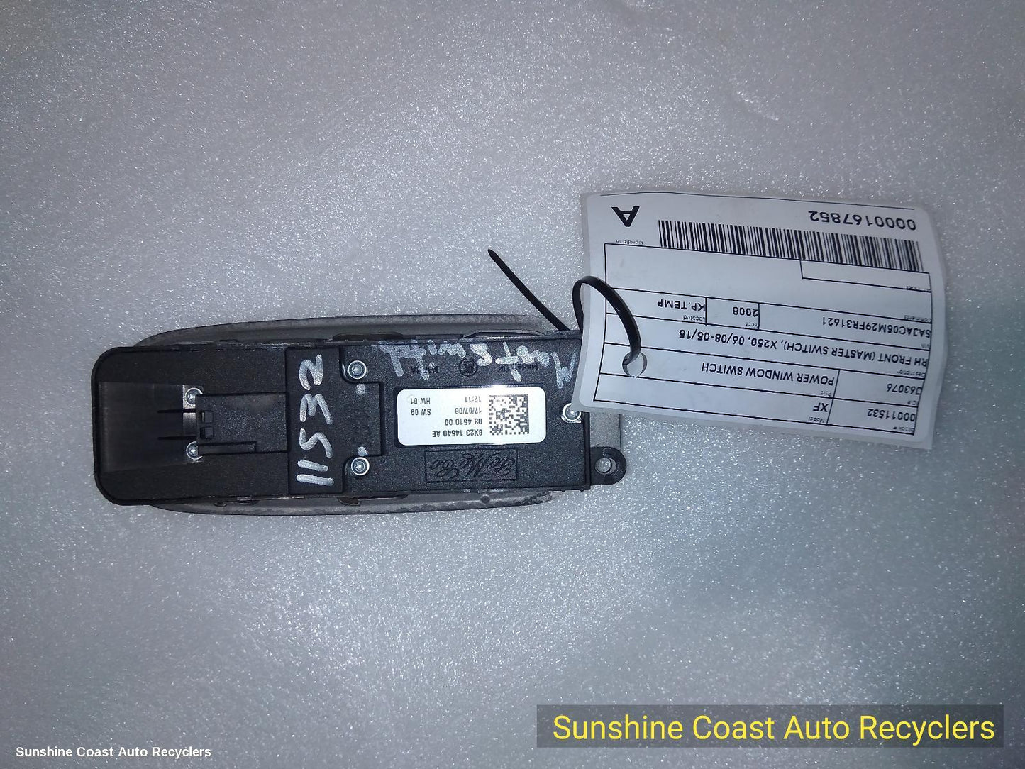 2008-2015 Jaguar Xf Pwr Dr Wind Switch