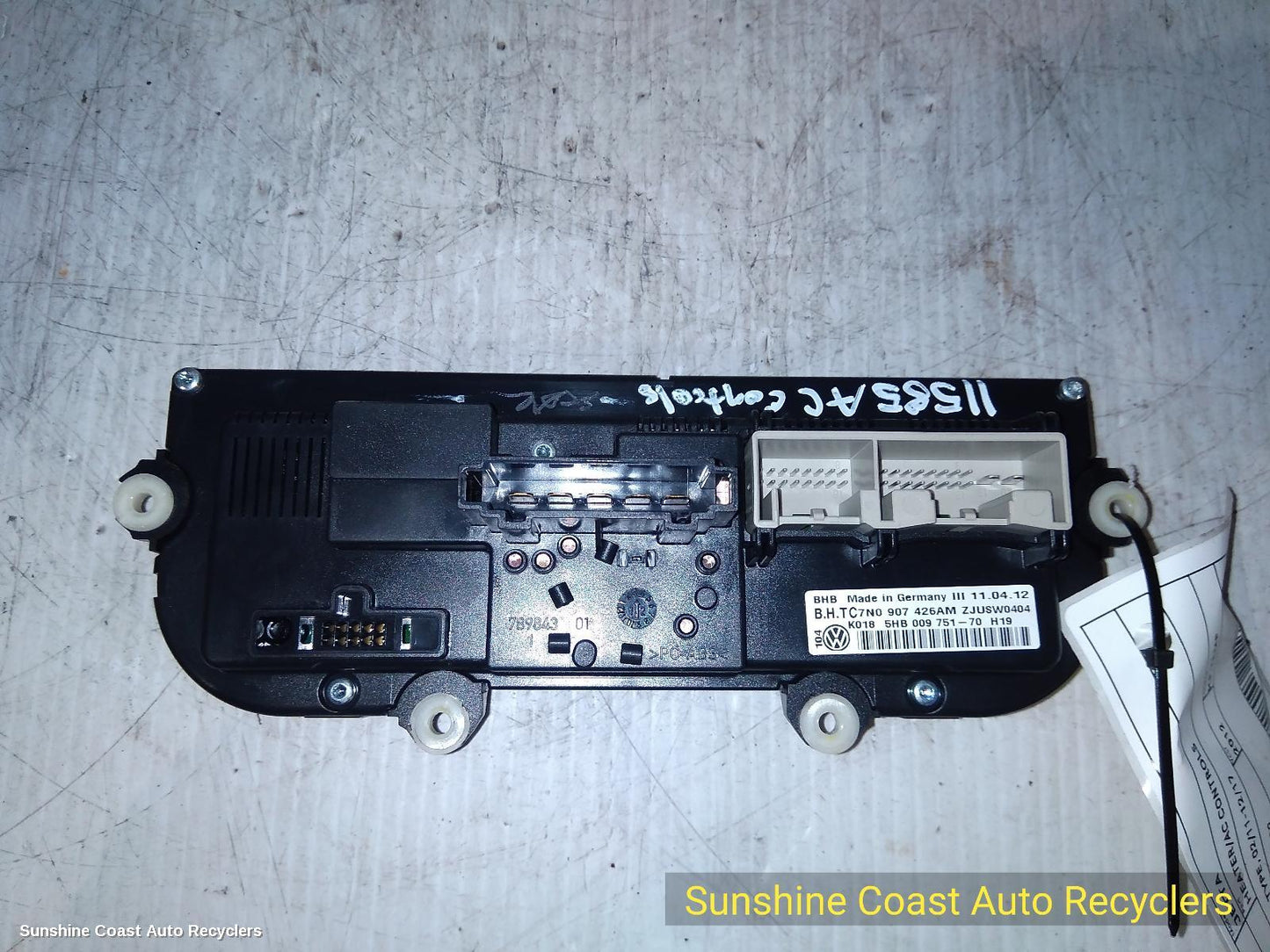 2012 Volkswagen Jetta Heater Ac Controls