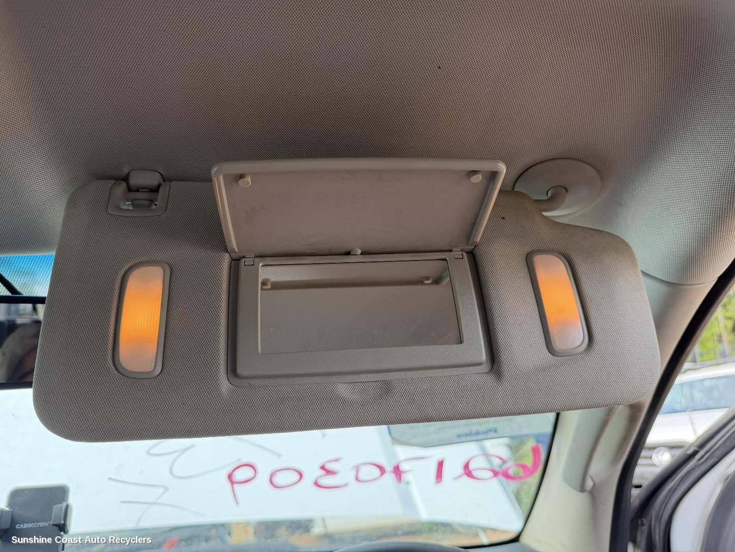 2012-2016 Holden Colorado Sunvisor