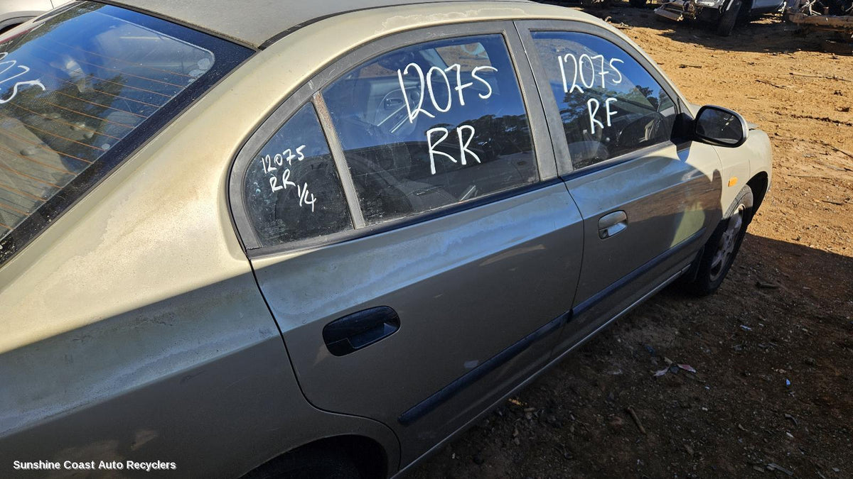 2000-2006 Hyundai Elantra Right Rear 1 4 Door Glass