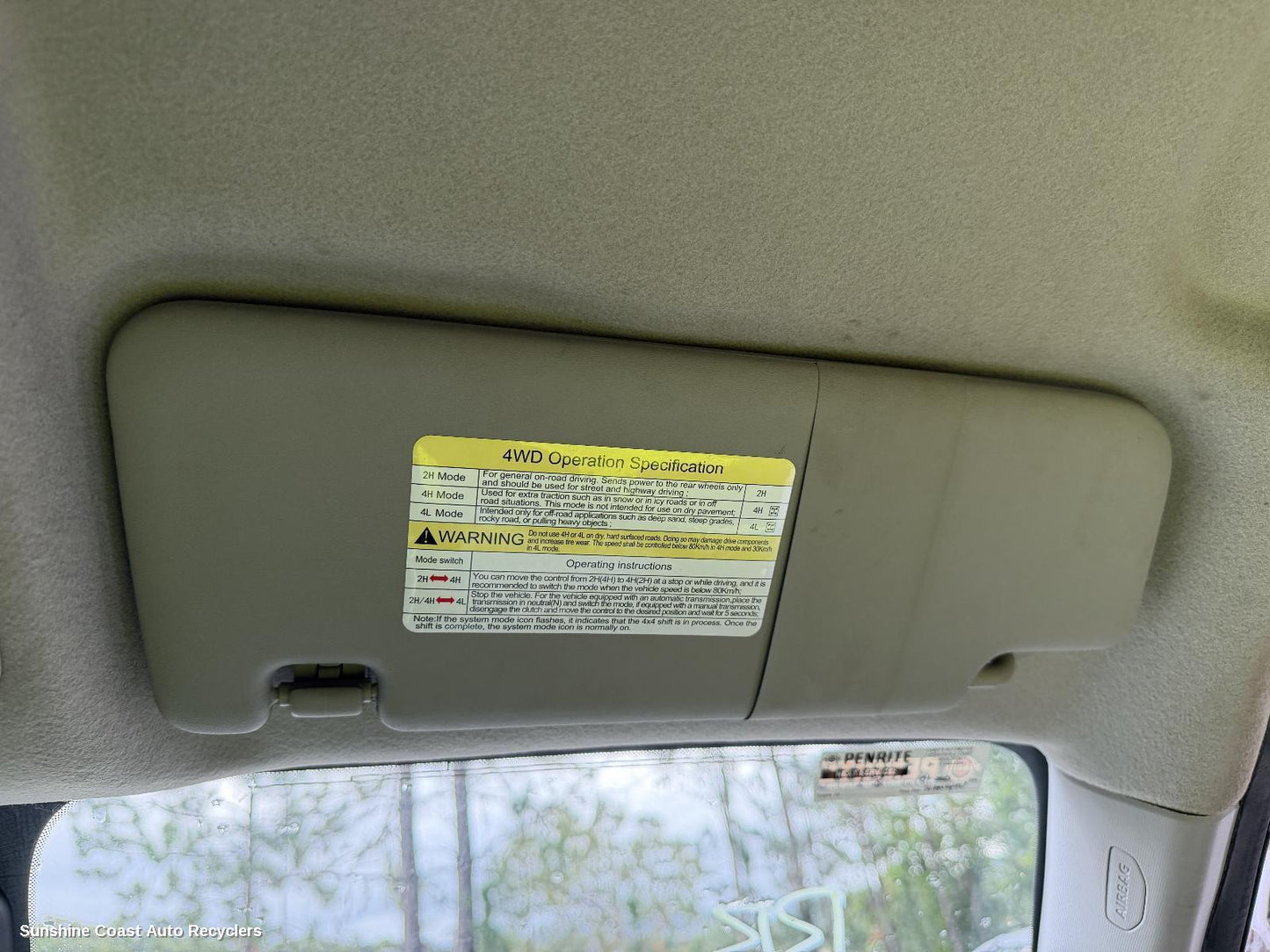 2017-2025 Ldv T60 Sunvisor