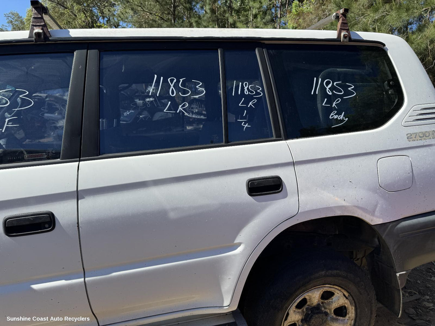 1996-2003 Toyota Prado Left Rear Door Window