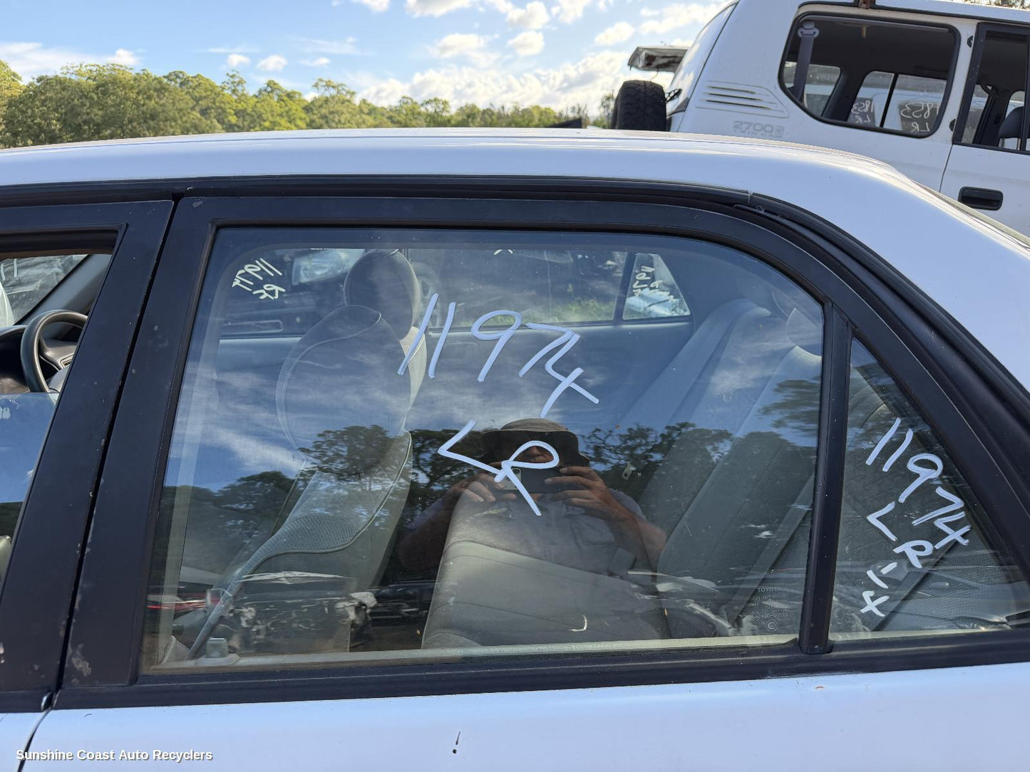 1998-2001 Toyota Corolla Left Rear Door Window