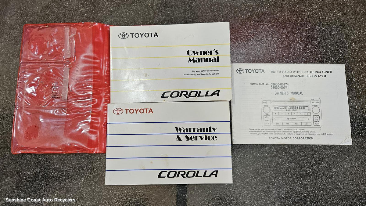 2001-2007 Toyota Corolla Owners Handbook