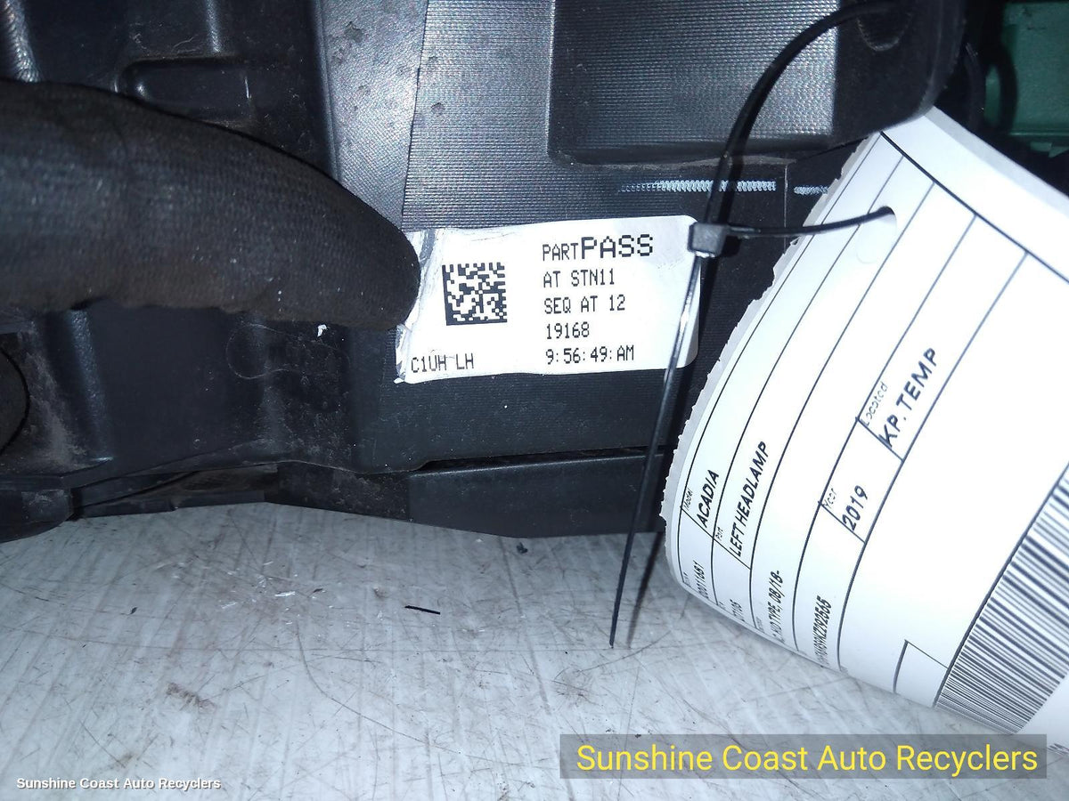 2018-2020 Holden Acadia Left Headlamp