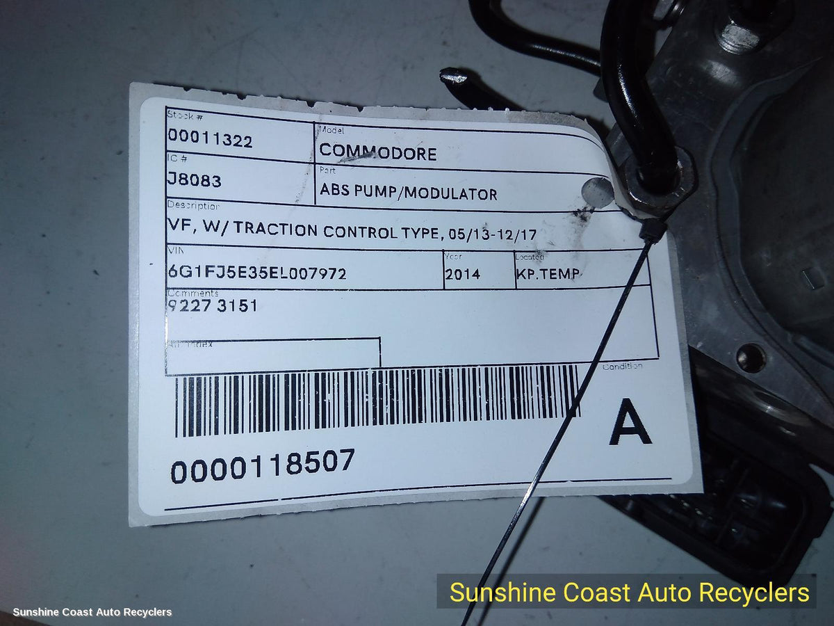 2013-2017 Holden Commodore Abs Pump Modulator