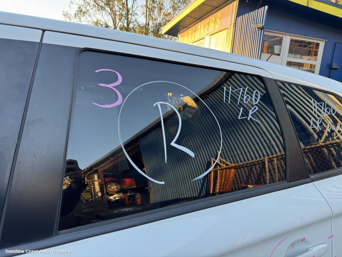 2012 Mitsubishi Outlander Left Rear Door Window