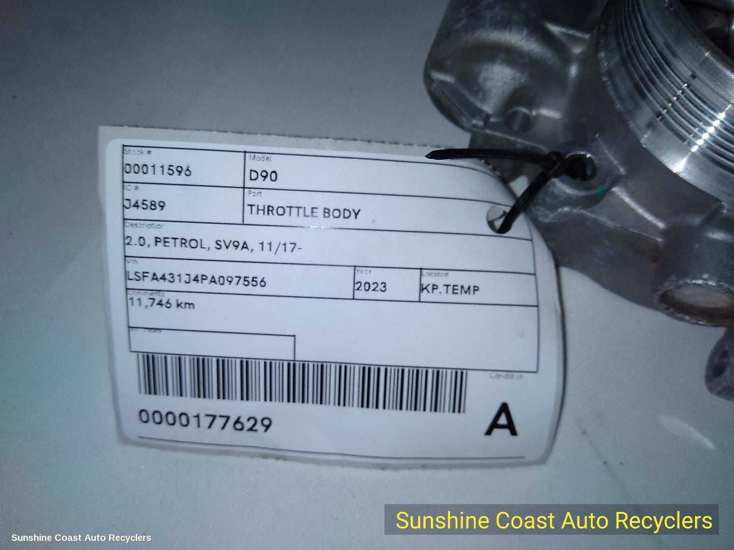 2023 Ldv D90 Throttle Body