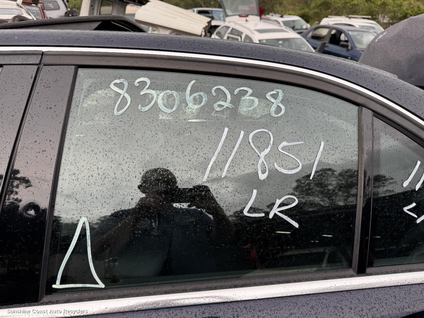 2007 Mercedes C Class Left Rear Door Window