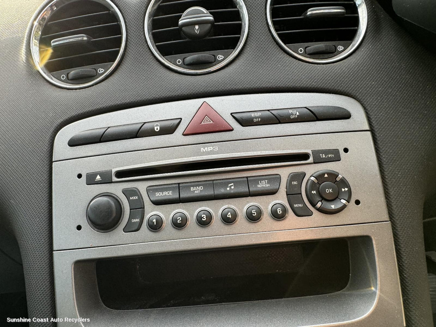 2008 Peugeot 308 Radio Cd Dvd Sat Tv