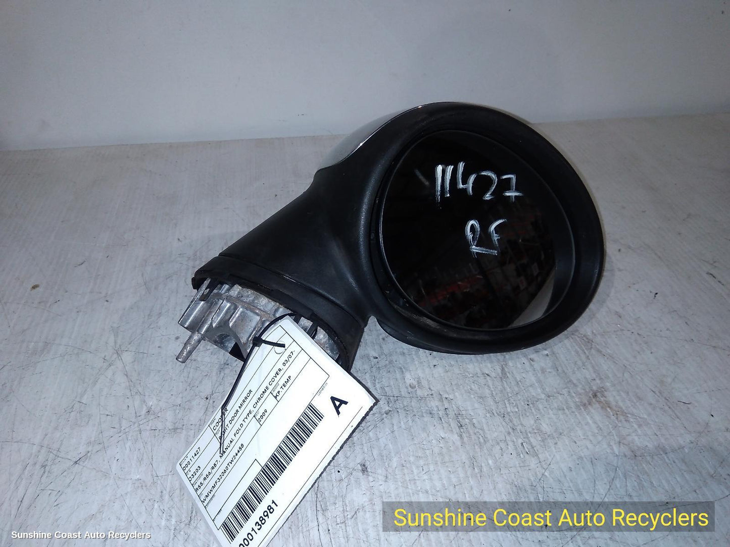 2009 Mini Cooper Right Door Mirror