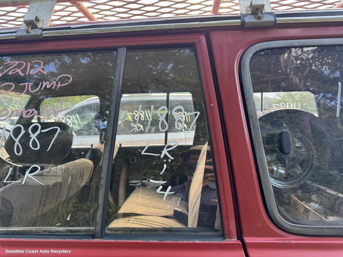 1984 Toyota Landcruiser Left Rear 1 4 Door Glass