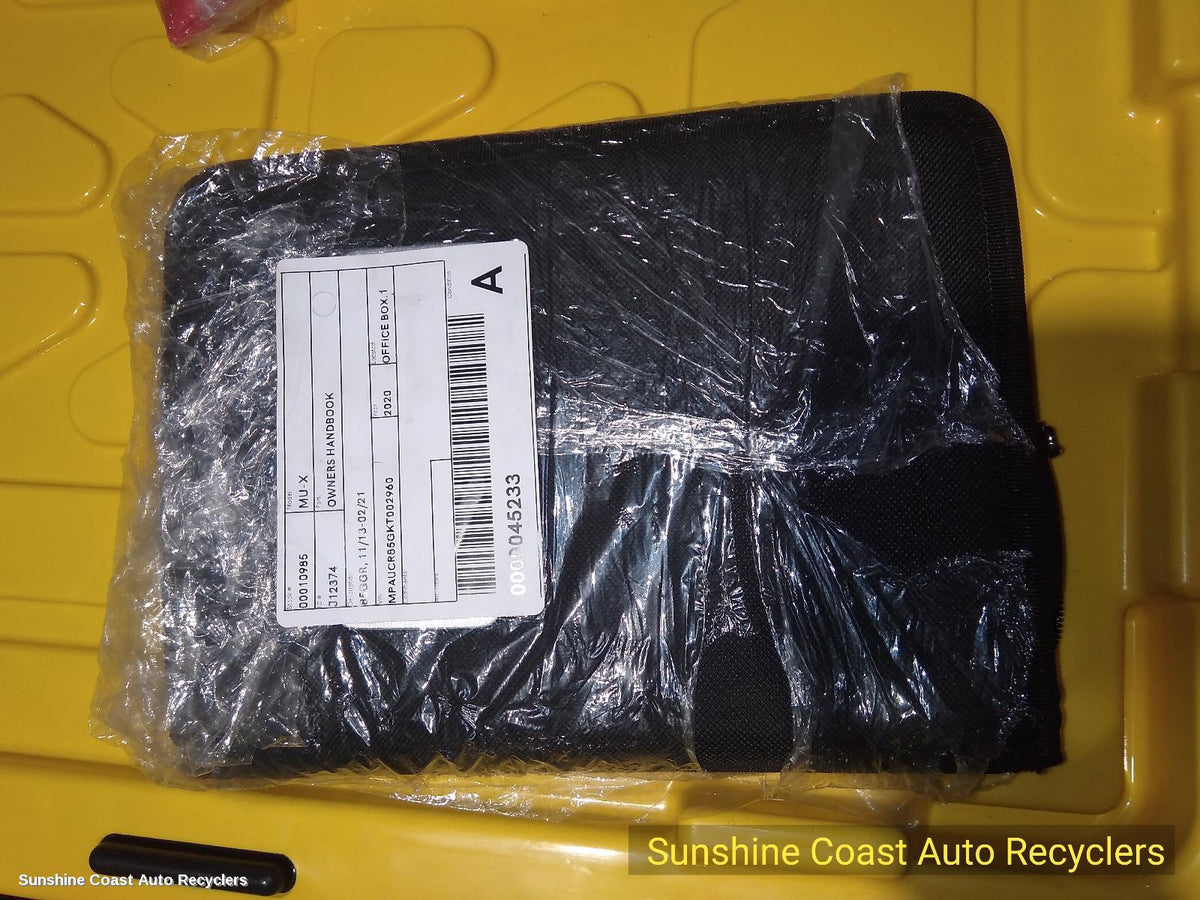 2017-2021 Isuzu Mu-x Owners Handbook